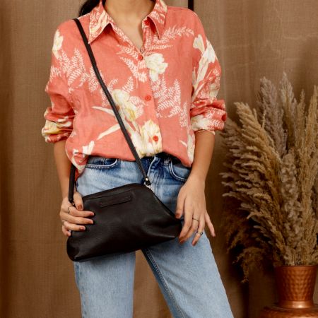 Handmade Ganache Clutches Leather Minimalist Versatile